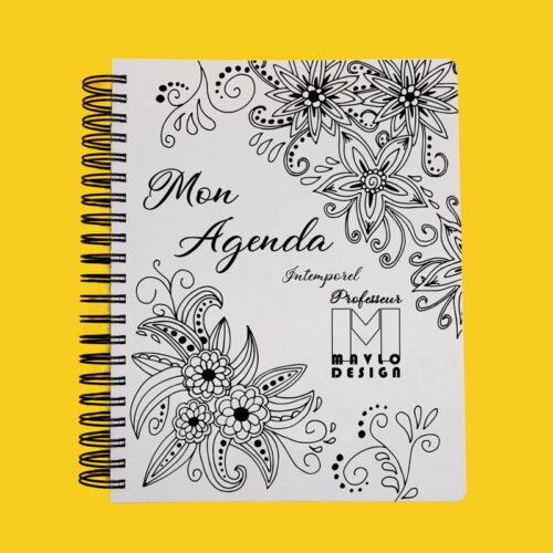 Couverture Agenda professeur intemporel